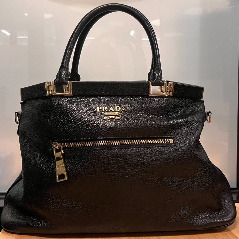 Prada Vitello Daino Frame Bag
